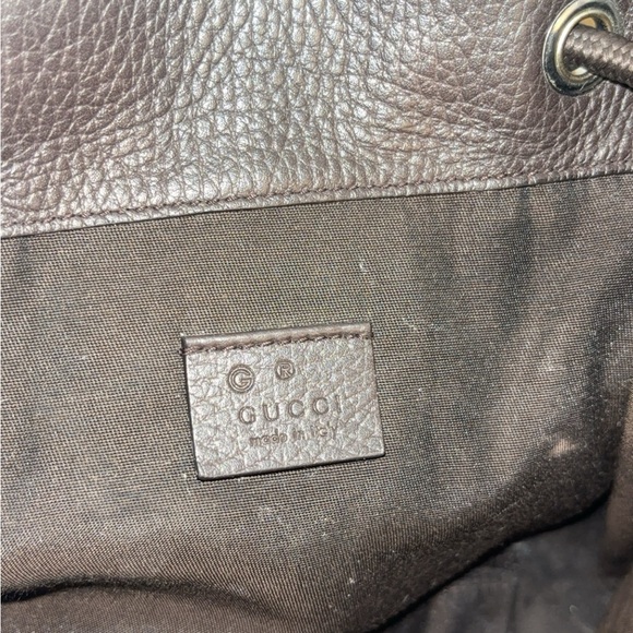 Gucci monogram drawstring backpack - Picture 6 of 8